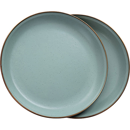 Barebones Enamel Salad Plate Set, Mint, CKW-427
