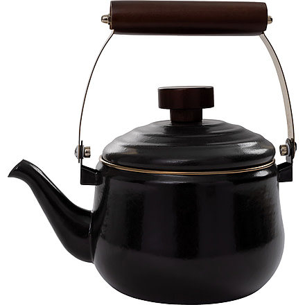 Barebones Enamel Teapot, Charcoal, CKW-348