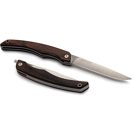 Barebones Folding Knife Set - Set of 2, 50CR15 Stainless Steel Blade, Hardwood Handle, CKW-362