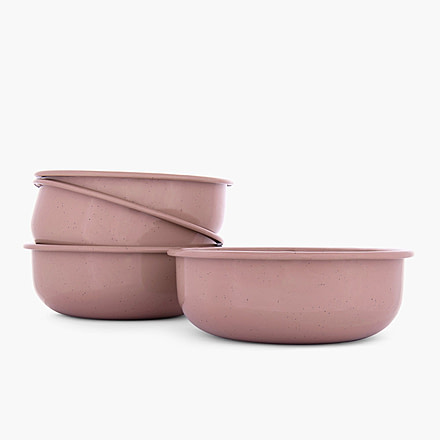 Barebones Rolled Enamelware Bowl Set, CKW-1064
