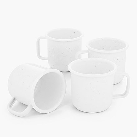Barebones Rolled Enamelware Mug Set, CKW-1054