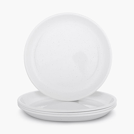 Barebones Rolled Enamelware Plate Set, CKW-1052