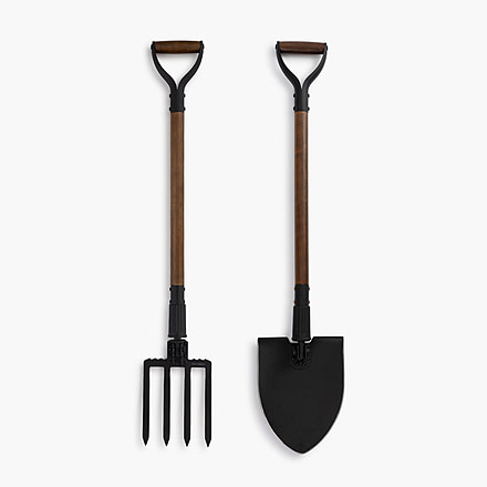 Barebones Living Spading Fork and Folding Shovel