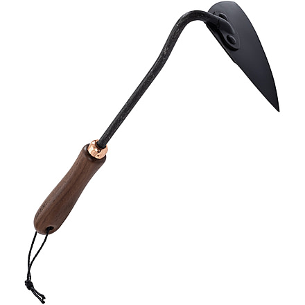 Barebones Triangle Hoe, Heat-Treated 2Cr13 Stainless Steel Blade, Walnut Handle, GDN-091