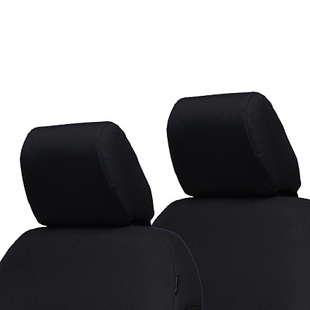 Bartact Jeep Bench Headrest Covers 2007-2010 Wrangler JKU 4 Door, Black, JKHR0710R4B