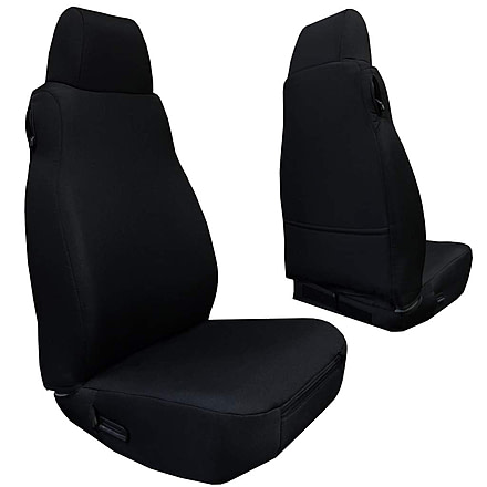 Bartact Jeep TJ Seat Covers Rear Bench 2003-2006 Wrangler TJ Baseline Performance, Black, TJBC0306RBB