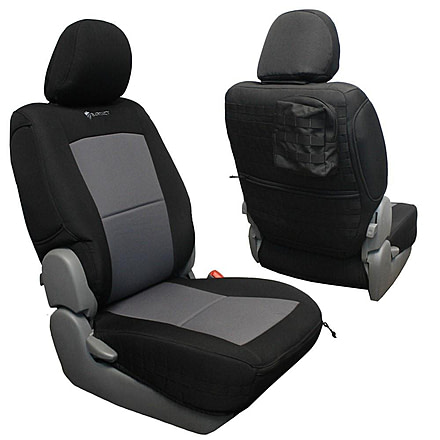 Bartact Tacoma Seat Covers Front 2009-2015 Toyota Tacoma, Baseline Performance, TRD, Black, TTBC0915FPB