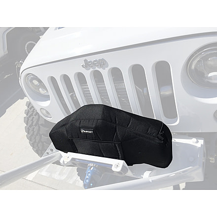 Bartact Warn Zeon Winch Cover Fabric, Black, WCWZEFB