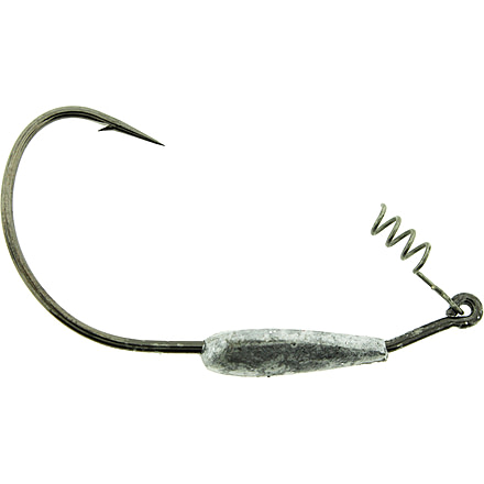 Bass Assassin 5/0 Swim Hooks, 1/4 oz, Hook 5/0, 3 per Pack, Clear/Silver Glitter, 1/4 oz, SWIM14185