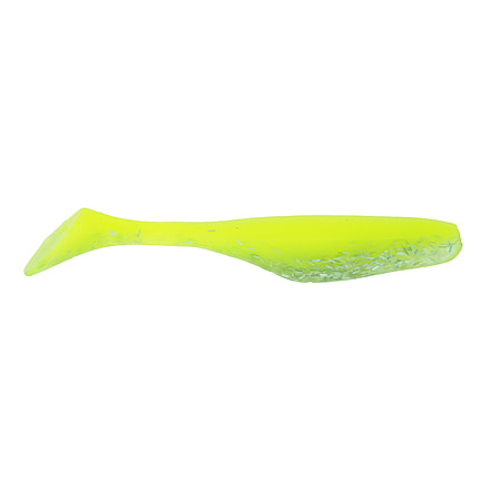 Bass Assassin Walleye Turbo Shad, 10, 4in, Treuse Goose, WA32319