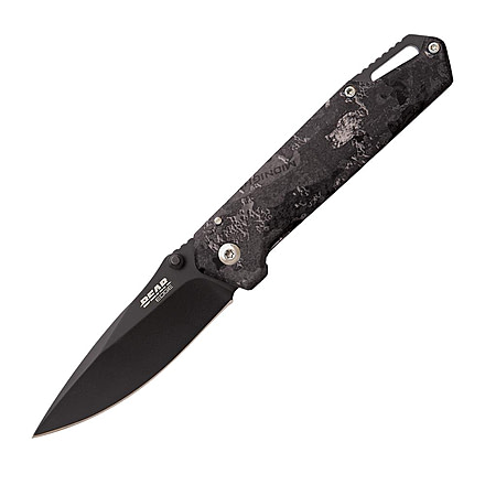 Bear And Son Bear Edge Brisk 3.0 Frame Lock Knife TrueTimber Midnight Black SS 3" Black, Camo, 440, adult, BHQ-212474