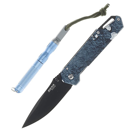 Bear & Son Cutlery Bear & Son Edge Folding Knife 3" Drop Point Blade Truetimber Rift, 71836