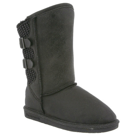 BearPaw Boshie Winter Boot - Womens-Black Distressed-Medium-6 US