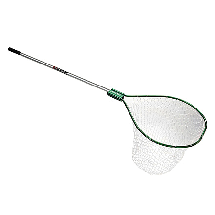 Beckman Net Hoop, Clear Rubber Basket, 4ft Handle 18 Inch Depth, 22inX27in, BN2227R-CLR-4