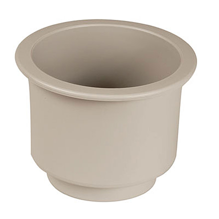Beckson Gh43-W1 Drain Spigot Series Drink Holder - 3-3/4 Hole Cut x 3-1/4 Depth, White, GH43-W1-U