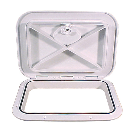 Beckson Marine 11x15&quot; Flush Hatch Vertical or Horizontal - White 46414