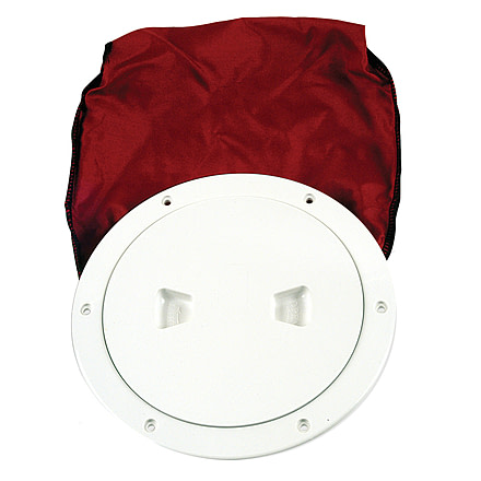 Beckson Marine 6&quot; Stow-Away Deck Plate - White w/12&quot; Bag 46444