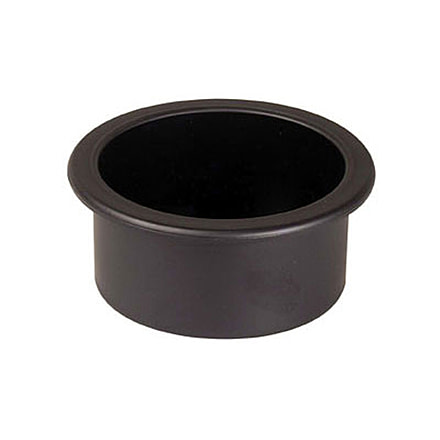 Beckson Shallow Series Recessed Drink Holder - 3 Hole Cut x 1-3/8 Depth, Black, GH31-B1-U
