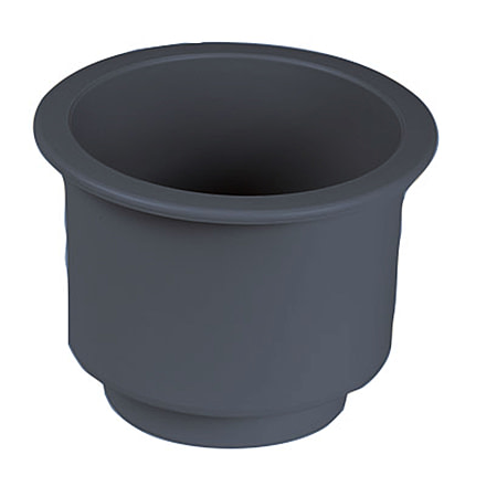 Beckson Super Size Series Recessed Drink Holder - 3-7/8 Hole Cut x 3-1/4 Depth, Black, GH43-B1-U