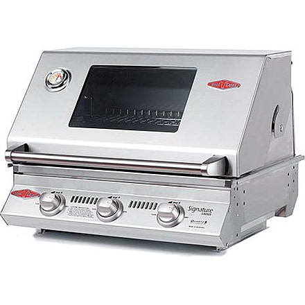 BeefEater Signature S3000SS Premium Built-In Barbecue, 3 Burner, Steel, 12830S