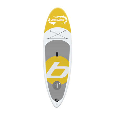 Beluga Boats 11Ft Windsurfing Stand Up Inflatable Paddle Board, Yellow BL11WS