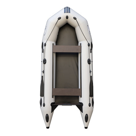 Beluga Boats 12 Feet Inflatable Boat, 5 Person, Light Gray C-12FFDGREY