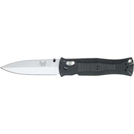 Benchmade 530 Axis Pardue Lock Knife by Pardue Design w/ Plain Edge Blade & Black Handle 530
