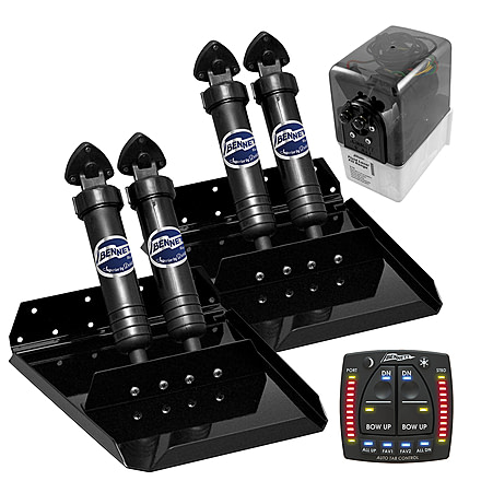 Bennett Trim Tabs ST16ATP Performance Sport Tab System - Black-Powder-Coated w/Auto Trim Pro 68999