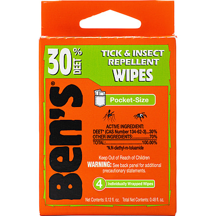 Bens 30 Wipes, Travel Pack, 0006-7087