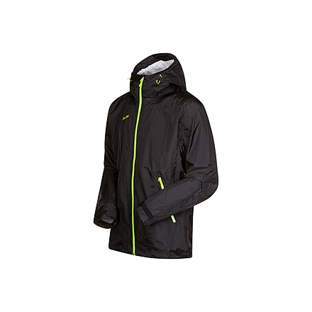 Bergans of Norway Helium Jacket - Men's-Black/Neon Green-Medium