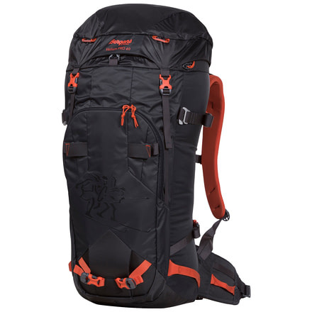 Bergans of Norway Helium PRO 40 L Backpack - Men's-Solid Charcoal/Koi Orange