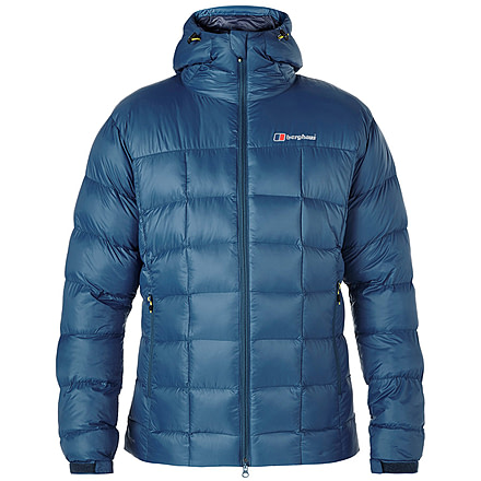 Berghaus Popena Hooded Down Jacket - Men's Large - Dark Blue/Poseidon