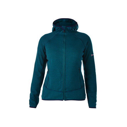 Berghaus Tyndrum Stripe Fleece Jacket Women's Medium - Dark Blue/Green