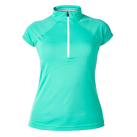 Berghaus Vapour II SS Base Zip Tee - Women's -Green-Medium