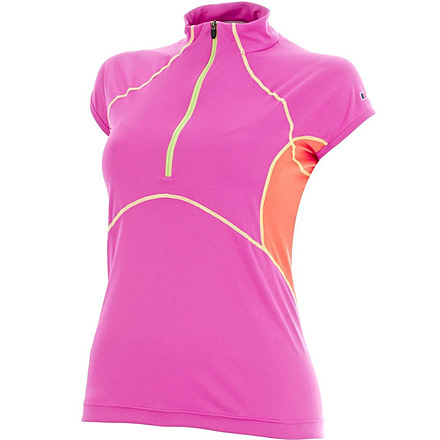 Berghaus Vapour II SS Base Zip Tee - Women's -Pink-Medium