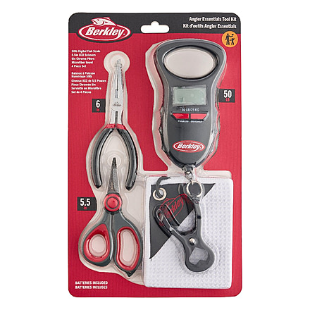 Berkley Angler Essential Tool Kit, Red/Black, 1630947