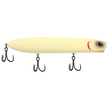Berkley Cane Walker Saltwater Hard Bait, Topwater, Saltwater, 125, 4/5 oz, 125mm, Topwater, Hook Size 4, 3 Hooks, Bone, 125, 1547906