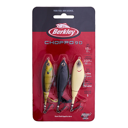 Berkley Choppo 3 Pack Kit Hard Baits, Assorted, 90, 1596053