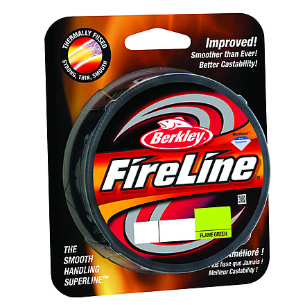 Berkley FireLine Fused Original Braided Line 4lb/1 125yd Filler Spool Flame Green, BFLFS4-GG