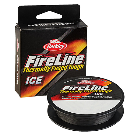 Berkley Fireline Thermally Fused Ice 8 strand Supper Line 50 yard spool, 10 lb, Smoke, 0.008 in/0.20 mm, 1543461