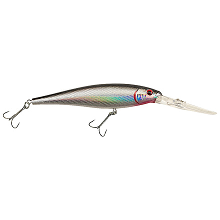 Berkley Flicker Minnow Hard Bait, Crankbait, Black Silver, 7, 1341393