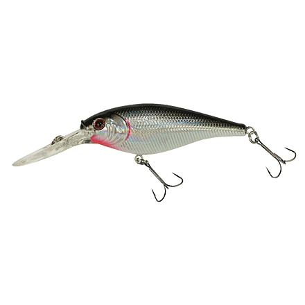 Berkley Flicker Shad Crankbait, Black Silver, 7, 1202238