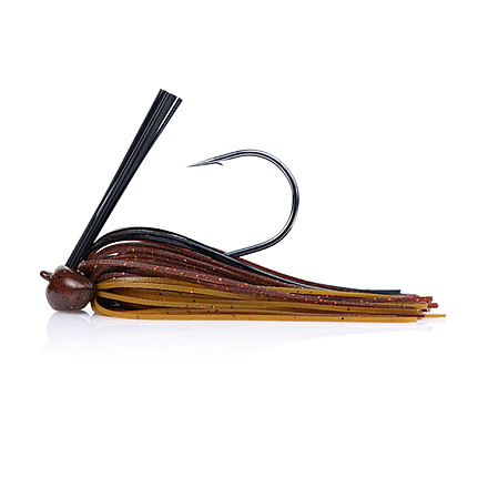 Berkley Football Jig, 1/4 oz, Hook Size 4/0, Black Brown Amber, 1557774
