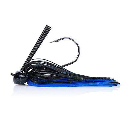 Berkley Football Jig, 3/4 oz, Hook Size 4/0, Black/Blue, 1557803