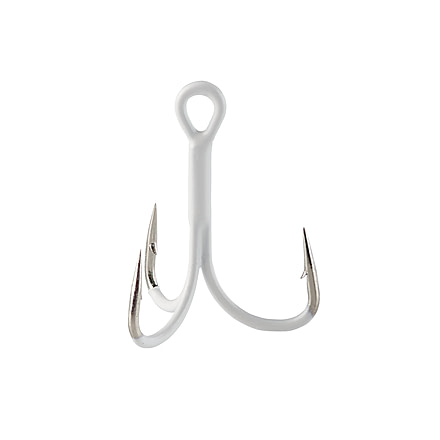 Berkley Fusion19 EWG Treble Hooks, 4, White, FSN19EWGTR4-WH