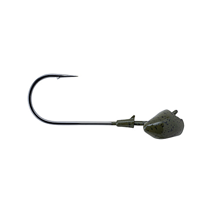 Berkley Fusion19 Football Head, Hook Size 5/0 L, Tackle Size 3/4oz / 21g, Green Pumpkin, FSN19FBHD3/4-GP