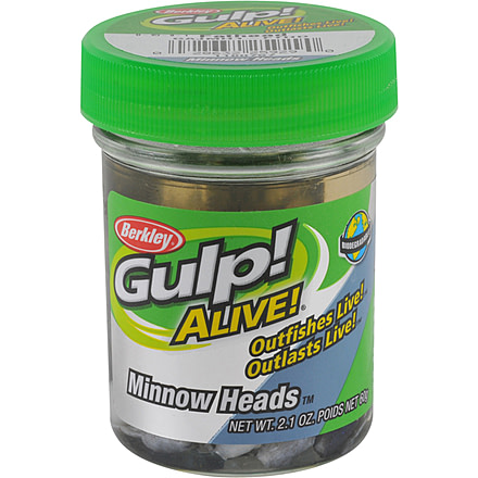 Berkley Gulp! Alive! Minnow Bait, Minnowhead 1in. Fathead, Fat Heads 176817