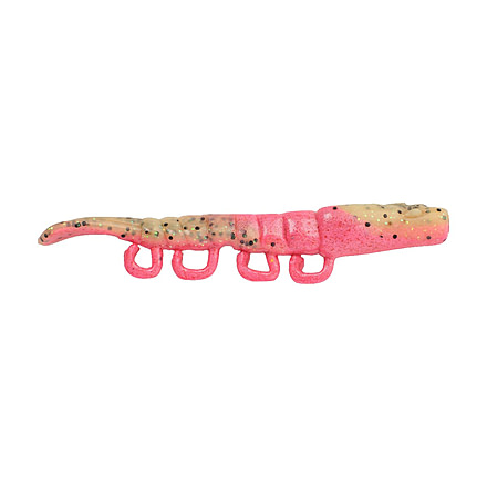 Berkley Gulp! Saltwater Turbo Shrimp Soft Bait, 3in, 6 Pack, Pink Belly Shrimp, 1573919