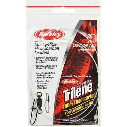 Berkley Musky/Pike Fluorocarbon Leaders, 130 lb, 36in. 177090