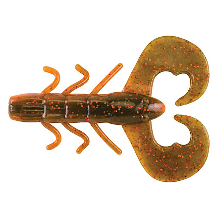 Berkley PowerBait Chigger Bug Soft Bait, 10, 3in, Watermelon Copper/Orange w/Red, 1483920